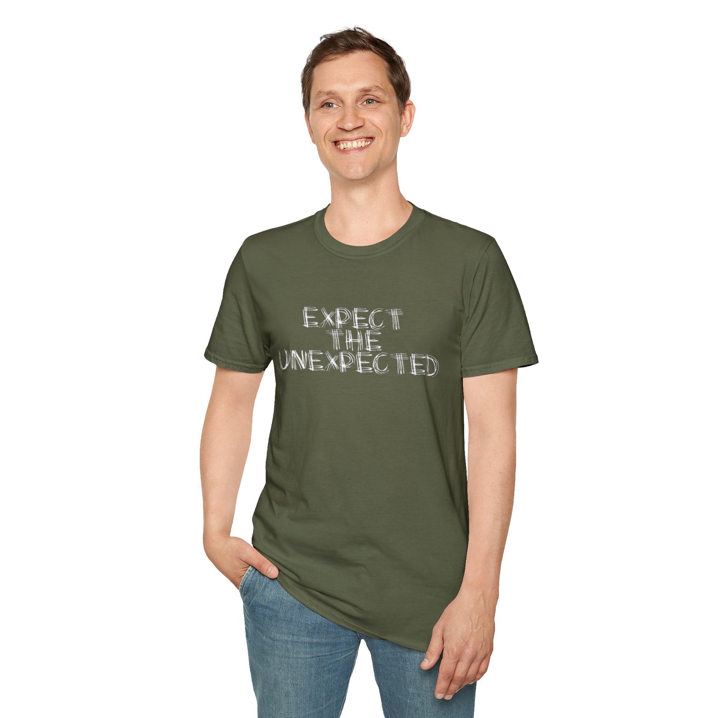 T-Shirt — “Expect The Unexpected” Graphic Tee | Bold Grunge Motivational Shirt | CartOrial