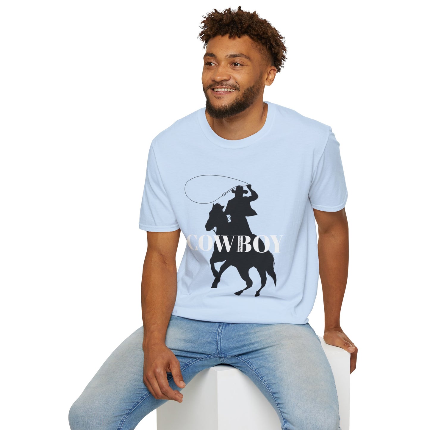 Cowboy Silhouette T-Shirt — Western Rodeo Graphic Tee | CartOrial