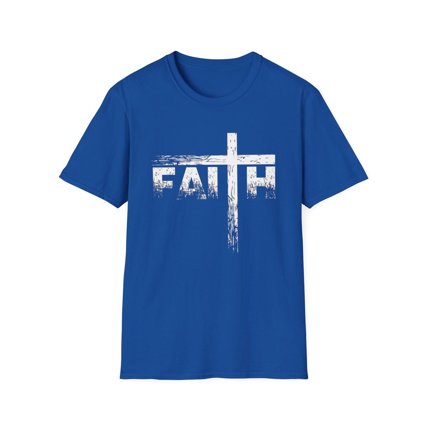 Faith Cross T-Shirt — Distressed Christian Graphic Tee for Men & Women | CartOrial