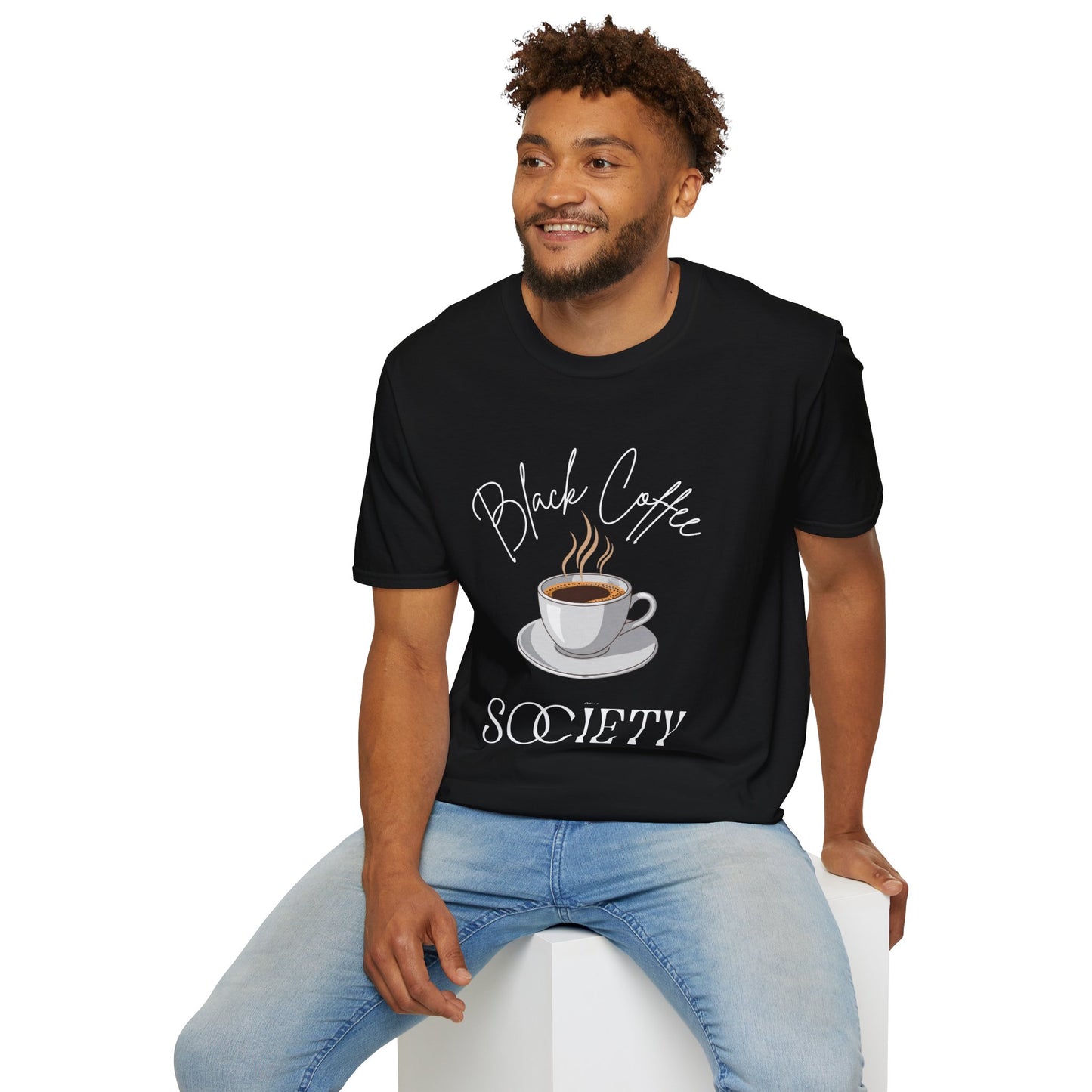 Black Coffee Society T-Shirt — Coffee Lover Tee | CartOrial