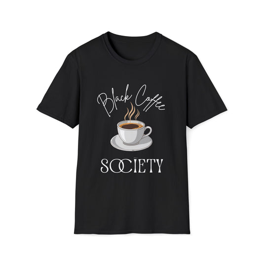 Black Coffee Society T-Shirt — Coffee Lover Tee | CartOrial