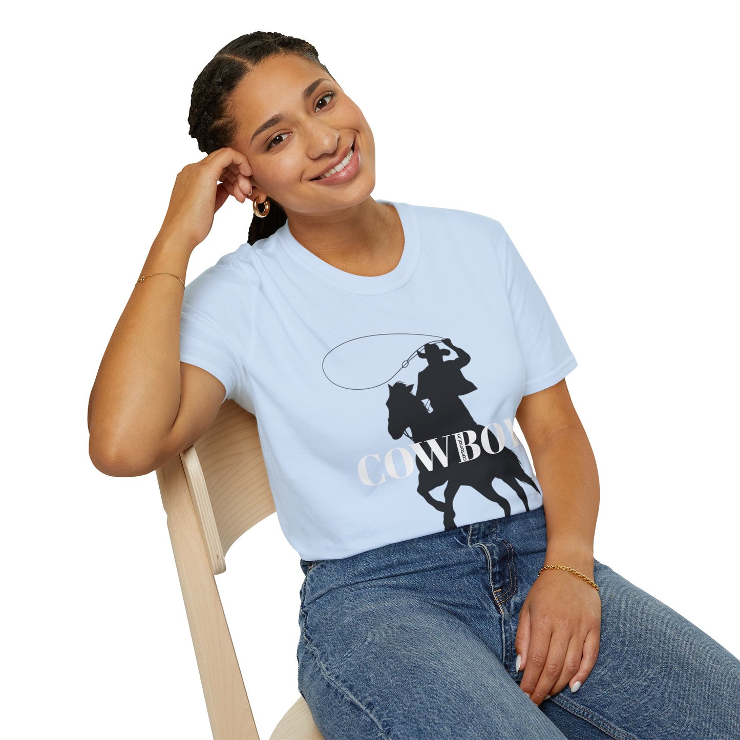 Cowboy Silhouette T-Shirt — Western Rodeo Graphic Tee | CartOrial