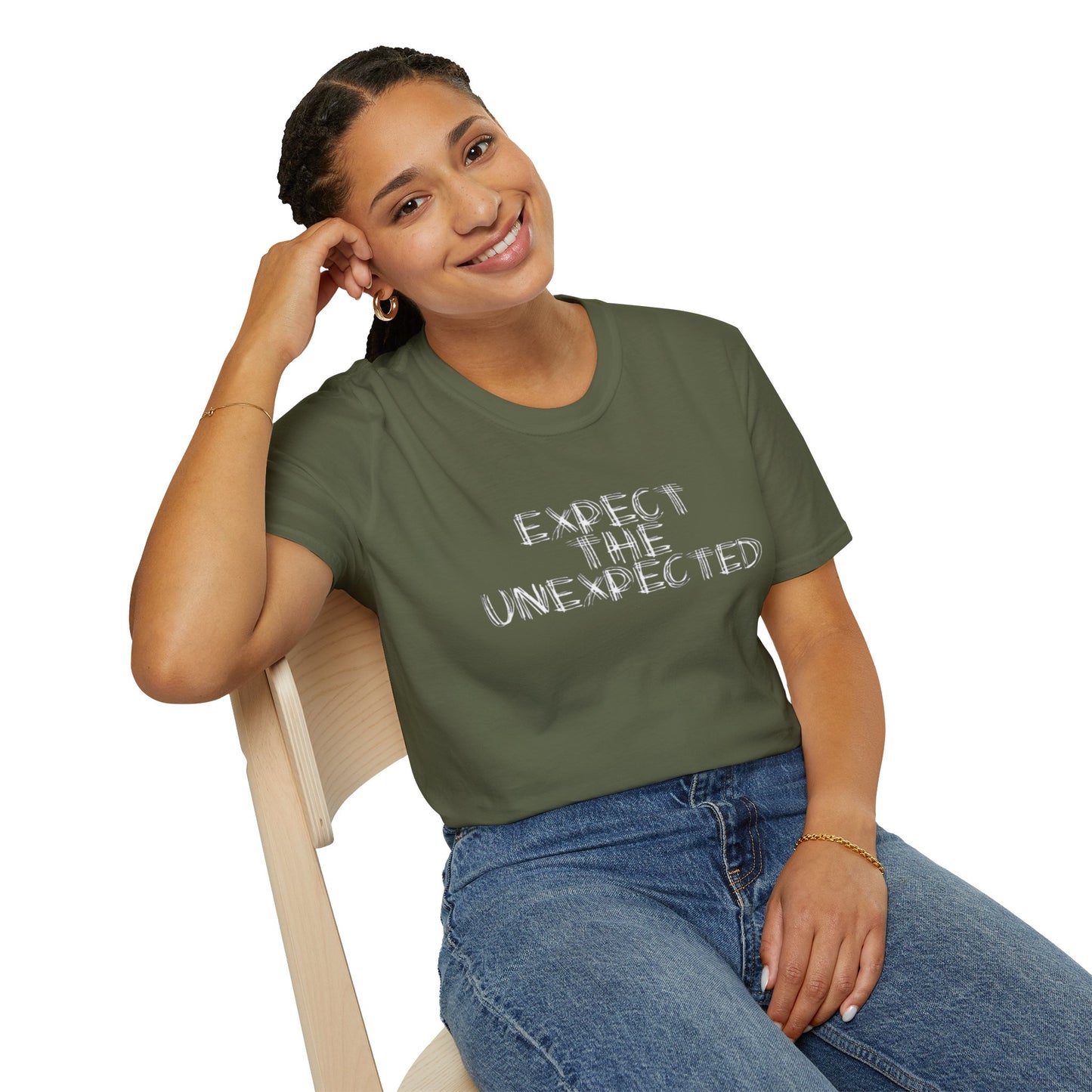 T-Shirt — “Expect The Unexpected” Graphic Tee | Bold Grunge Motivational Shirt | CartOrial
