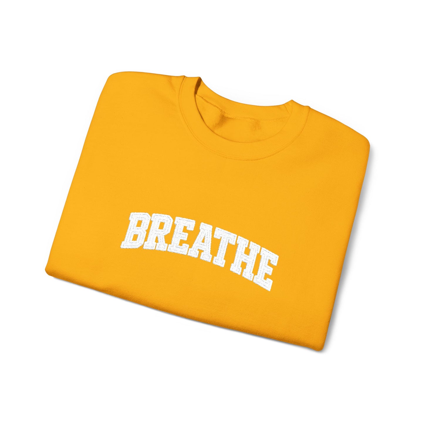 Breathe Crewneck Sweatshirt — Relaxation Graphic Sweatshirt | CartOrial