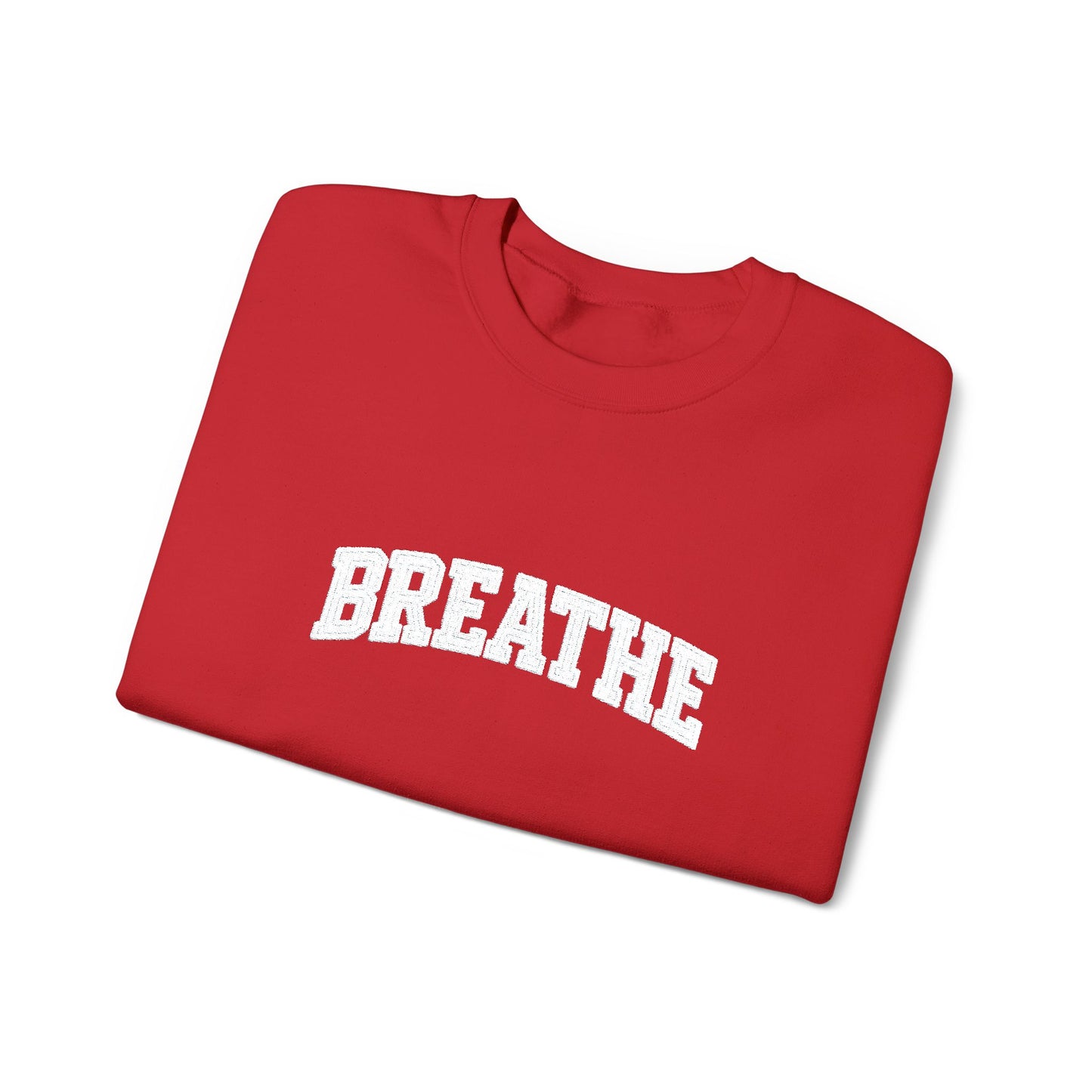 Breathe Crewneck Sweatshirt — Relaxation Graphic Sweatshirt | CartOrial