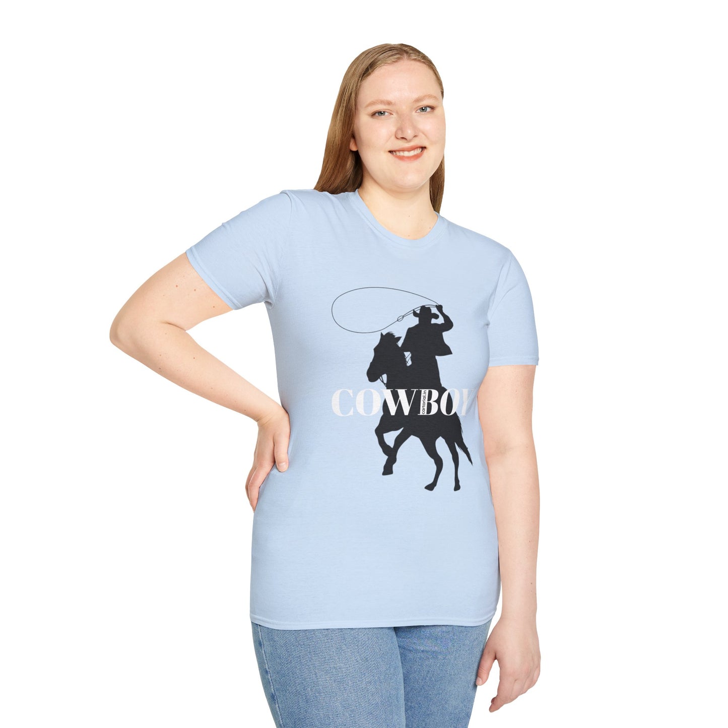 Cowboy Silhouette T-Shirt — Western Rodeo Graphic Tee | CartOrial