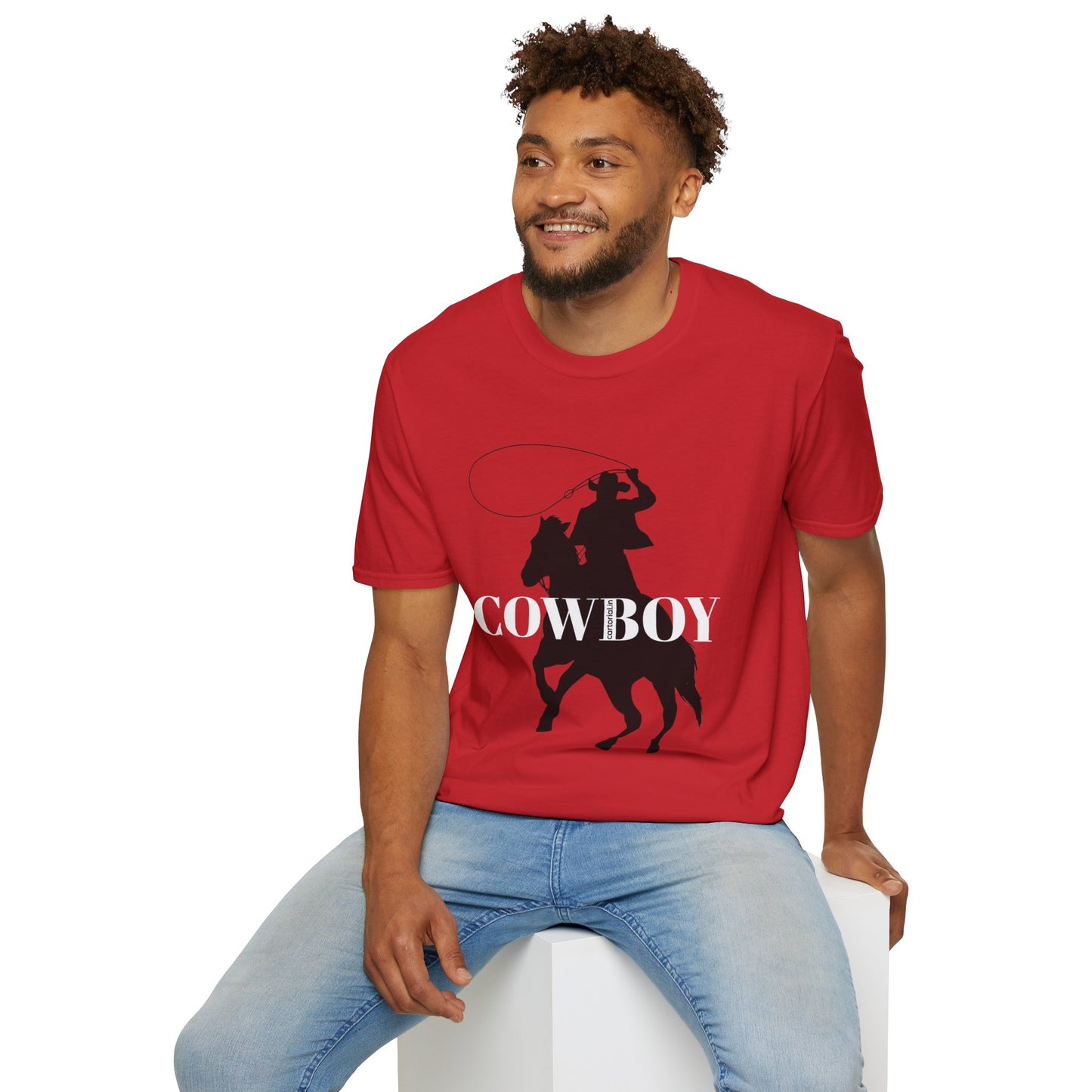 Cowboy Silhouette T-Shirt — Western Rodeo Graphic Tee | CartOrial