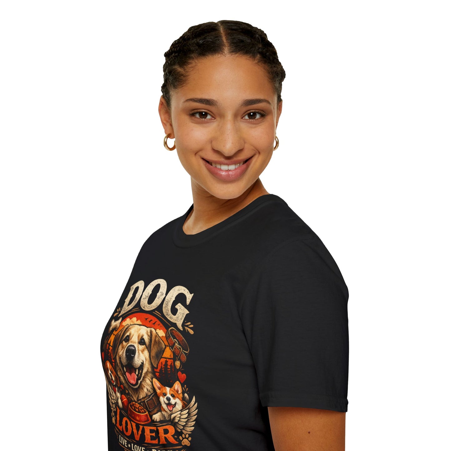 Dog Lover T-Shirt — Live Love Bark Graphic Tee | CartOrial