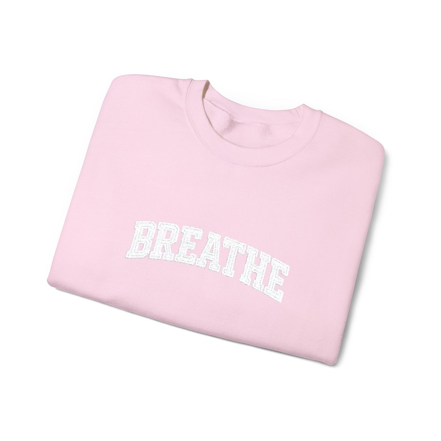 Breathe Crewneck Sweatshirt — Relaxation Graphic Sweatshirt | CartOrial