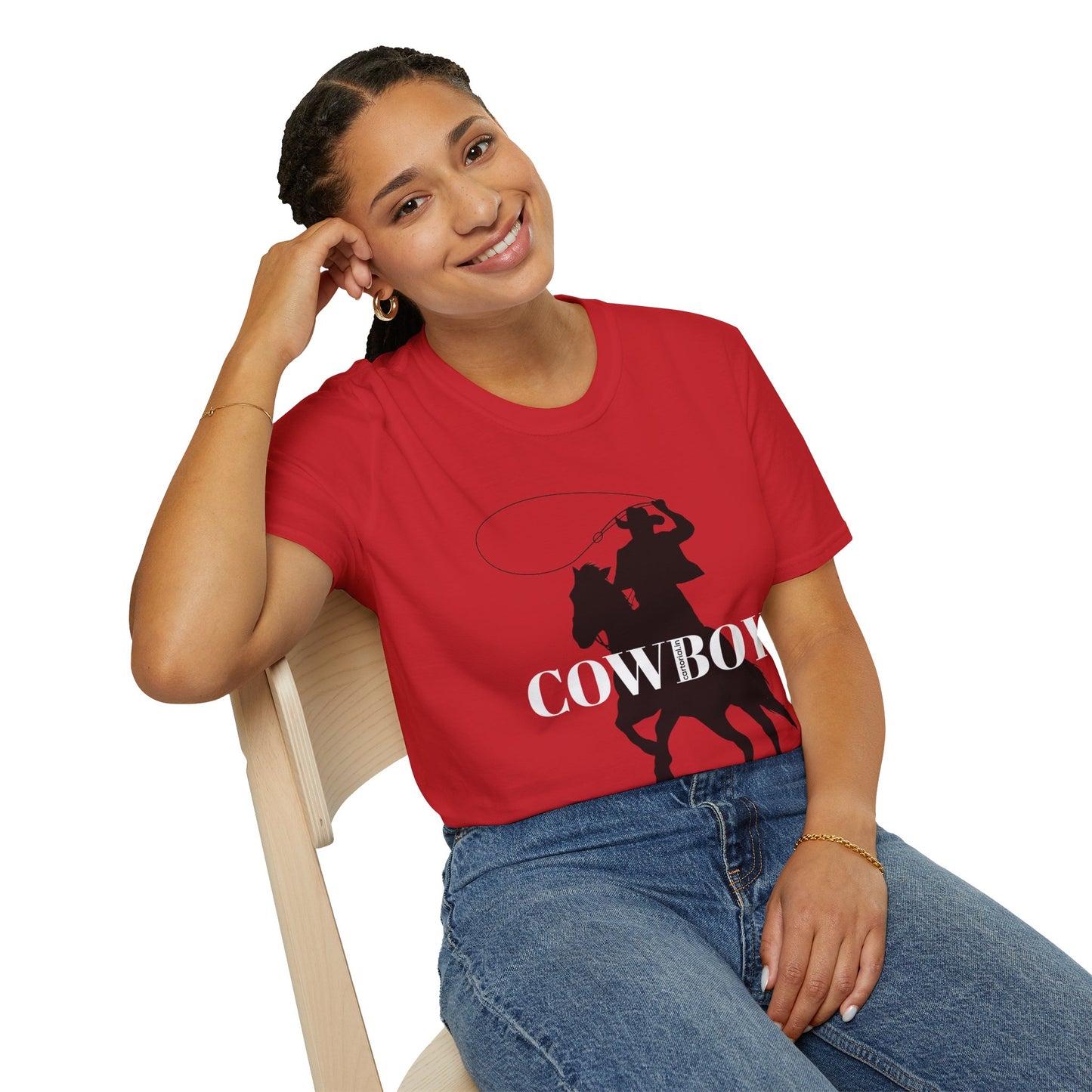 Cowboy Silhouette T-Shirt — Western Rodeo Graphic Tee | CartOrial