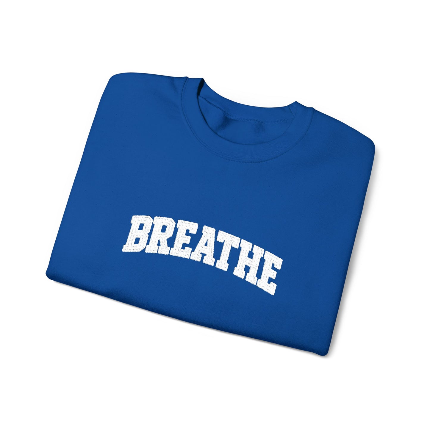 Breathe Crewneck Sweatshirt — Relaxation Graphic Sweatshirt | CartOrial