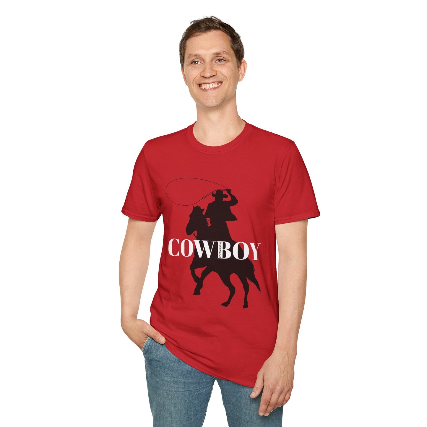 Cowboy Silhouette T-Shirt — Western Rodeo Graphic Tee | CartOrial