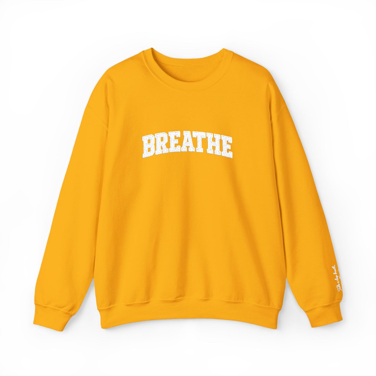 Breathe Crewneck Sweatshirt — Relaxation Graphic Sweatshirt | CartOrial